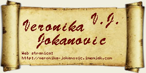 Veronika Jokanović vizit kartica